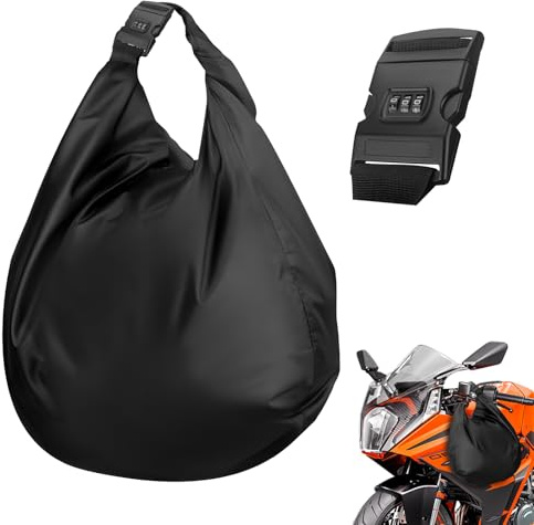 Eirolace Motorrad Helmtasche mit Kombinationsschloss, 30L Große Wasserdicht Fahrradhelm Helmbeutel für Motorradhelm Skihelme Fahrradhelme Reithelme Basketball Fitness, Abschließbar Helmsack