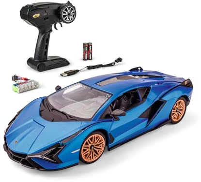 Carson 1:14 Lamborghini Sián 2.4GHz 100% RTR - Ferngesteuertes Auto, LED-Beleuchtung, RC, RC Fahrzeug, RC Auto 1:14, Ferngesteuertes Spielzeug