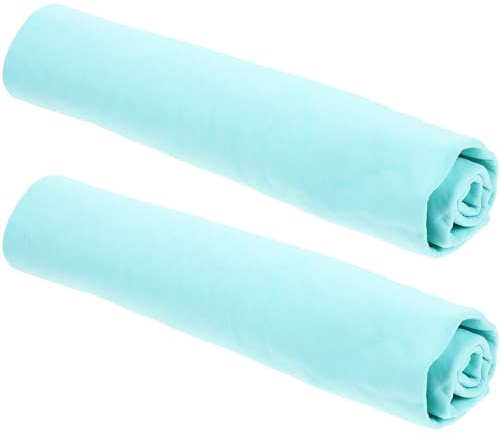 KAJNBN 2 Stück Schnelltrocknende PVA Handtücher für Haustiere Super Saugfähige Haustier Wasserabsorbierende Handtücher in Grün für Hunde und Katzen zum Baden