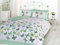 Rapport Home Furnishing Green Butterfly King Duvet Cover Set | Reversible Easy Care Polycotton Bedding with 2 Pillowcases - 230cm x 220cm