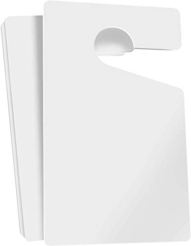 Mess Parkschein Aufhängen Tag Pass DIY blanko, weiß anpassbare Auto ermöglicht für Fahrzeuge/Rückspiegel Pass (100STCK) 7,6 x 12,7 cm