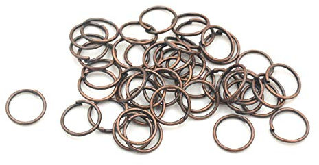 Vintageparts Biegeringe in antik kupferfarben 8 mm 100 Stück DIY Schmuck