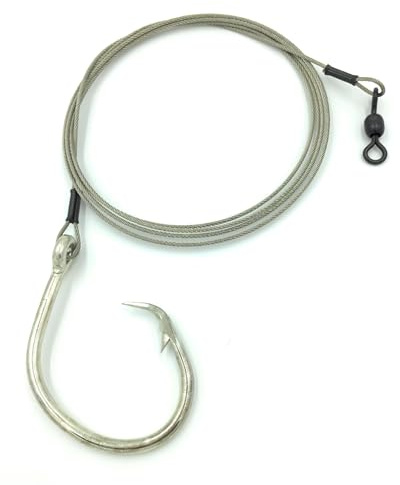 5' Shark Leader with Non Stainless Inline Circle Hook (15/0)