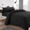 Sleepdown Jersey Melange Fitted Sheet - Warm, Comfortable and Easy Care Plain Yarn Dyed - King, Charcoal