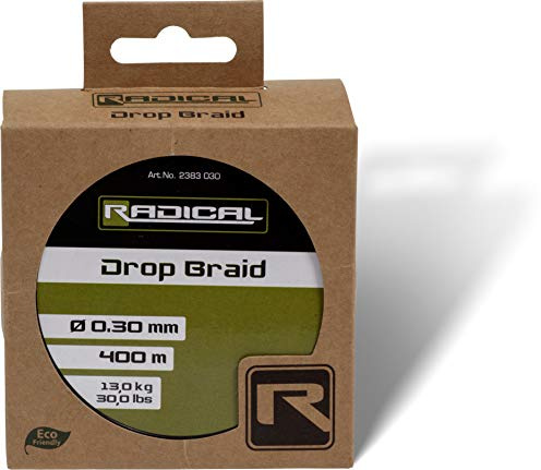 Ø0,25mm Drop Braid 400m 11,3kg,25lbs dunkelgrün