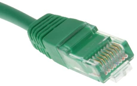 JAFSAL ONLINE 10m-20m Cat5e (enhanced) High Speed Ethernet Cable – Lan Network Cable with RJ45 Connector Lead – Ideal for Internet, Router, Modem, Smart TV, PC and Laptop – 20m Green