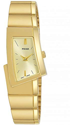 Pulsar Quarz Damen-Uhr Edelstahl mit Metallband PJ5424X1