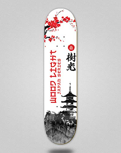 Wood Light Skateboard Deck Board Japan Series Palace, 7.875