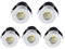 Mini LED Einbaustrahler 3W 5 Stück 230V Weiß Klein Deckenstrahler mit Transformator COB Downlights deckenspots 200lm Minispot