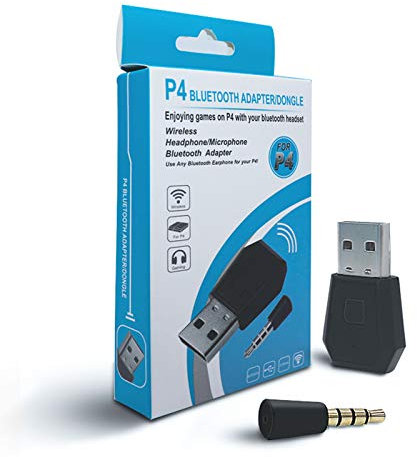 Adaptateur de dongle Bluetooth PS4 USB 4.0 RALAN, Mini Microphone sans Fil Adaptateur Audio USB Récepteur Compatible avec PS4 Playstation/Support A2DP HFP HSP