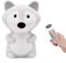 Tianhaixing Veilleuse rechargeable en silicone souple en forme d'animal, ajustez la luminosité et 9 couleurs via le contrôle tactile et la télécommande, convient aux enfant/adultes (grande Renard)