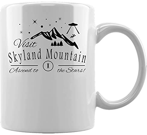 Visit Fiction Mountain Ceramic White Mug Coffee Tea Water Cup Office Home