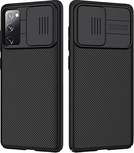 Galaxy S20 FE Schutzhülle mit Kamera-Abdeckung, S20 FE Slim Fit dünne Polycarbonat-Schutzhülle stoßfest mit Schiebe-Kamera-Abdeckung, verbesserte Hülle für Samsung Galaxy S20 FE