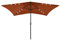 vidaXL Sombrilla de Jardín con LED y Palo de Acero, Parasol Protector, Refugio Solar, Paraguas para Playa Patio Exterior, Terracota 2x3 m