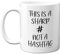 Music Teacher Gifts - This is A Sharp Not A Hashtag Mug for Musicians, Gift for Piano Teacher, Guitar Presents Pianist, 11oz Ceramic Dishwasher Safe Coffee Mugs Cup