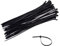 Kabelbinder Schwarz 150mm Klein Kabelbinder Rscolila UV Beständigkeit Nylon Hochleistungs Kabelbinder 60N/6kg 100 Stück (150mm×3mm, Schwarz)