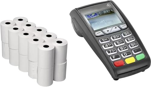 40 Rolls of 57x38 mm Thermal Paper Till Rolls, Cash Register Receipt for PDQ POS EPOS EFTPOS, Credit Card Machine, Verifone, Barclays, Ingenico iCT200, iCT 220, iCT250, iCT 250