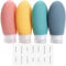 Opret 100ml Silicone Travel Bottle for Toiletries, 4 Pack Leak Proof Refillable Travel Containers Squeezable Travel Essentials for Shampoos, Conditioner and Cream, BPA Free and TSA Approved