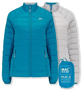 Mac in a Sac - Polar - Packable Women's Down Jacket - Petrol Soft Grey - XL