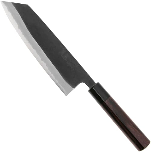 Eden Kanso Aogami Kiritsuke 18 cm EQ2040-418L, Couteau de Cuisine Traditionnel Japonais Fait à la Main, pour Gauchers