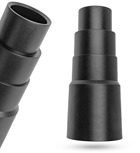Adaptateur universel pour aspirateur, 1 pièce, noir, compatible avec Bosch, Makita, Kärcher, etc., 4 positions avec Ø 41-26 mm extérieur, Ø 35-22 mm intérieur, réducteur Adaptateur pour tuyau