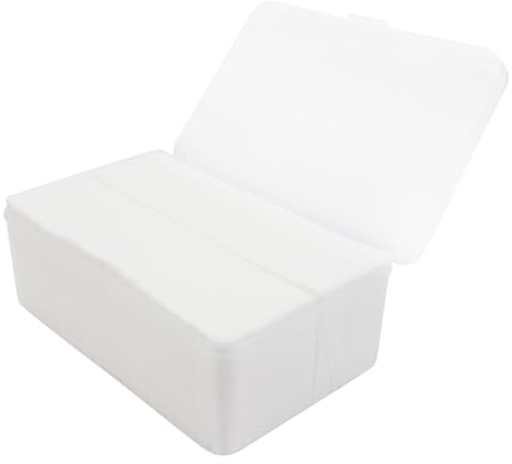 minkissy 2160 Stk Strukturierte Wattepads Weich Geschnittene Wattepads Kosmetische Wattepads Hautreinigende Wattepads Abschminkpads Feuchtigkeitsspendend Weiß Make-up-entferner-pad