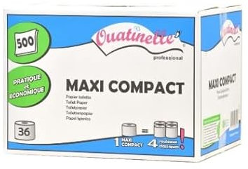 Papier Toilette Maxi Compact Ouatinelle Blanc 36 rouleaux (1)