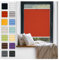 Fenster Plissee ohne Bohren zum Kleben Innenrahmen - Thermo Plisseerollo Innen - Rollo Jalousie, Halterungen auf Rahmen, Faltrollo, Sichtschutz, Blickdicht, für Fenster & Tür - Rot, 105 x 180 cm