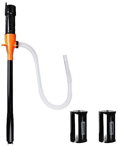 Portable Liquid Transfer Pump, Battery Operated Liquid Fuel Siphon Transfer 2.2 Gallons Multi-Function Portable Pump for Fuel Oil Water Gas Fish Tank