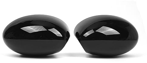 Maiju Boîtier de Couvercle de rétroviseur de remplaent pour BMW Mini Cooper série R R50 R53 R52 2000-2008, 51167030715, 51167030716 (Noir, 1 Paire)