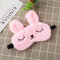 Hase Schlafmaske Lustig 3D Tier Schlafbrille Plüsch Schlafmasken Augenbinde für Schlafen Reisen Augenmaske mit Verstellbares Gummiband (Pink)
