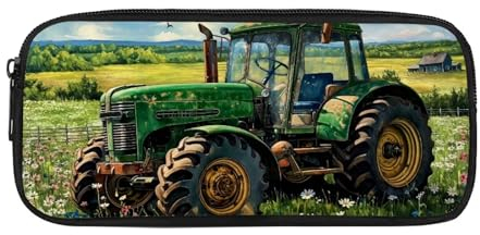 chaqlin Federmäppchen mit großer Kapazität, Federmäppchen für Schule, Büro, Mädchen, Jungen, Studenten, Niedlicher Traktor, Taschen-Organizer
