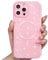 Svanove Glitter Case for iPhone 14 Pro Max Phone Case Magnetic Compatible with Magsafe, Sparkle Bling Shiny Cute Girly Design, Aesthetic Slim Soft TPU Mag Cover for Women Girl, Light Pink