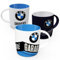 Nostalgic-Art Retro Kaffee-Becher (3er-Set), 330 ml, BMW Logo Set 1 – Geschenk-Idee für BMW Accessoires Fans, Original Lizenzprodukt (OLP), Keramik-Tasse, Vintage Design