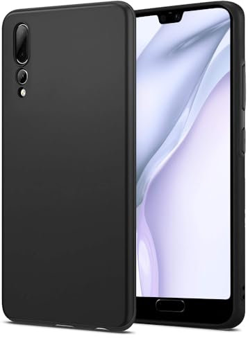 Posdou Custodia per Huawei P20 Pro, ultra sottile e morbida TPU silicone per telefono compatibile con Huawei P20 Pro, antiurto antigraffio in gomma opaca Case Cover P20 Pro, nero