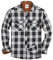 TARAINYA Chemise Flanelle Homme A Carreaux Manches Longues Regular Fit avec Poche Noir Blanche 2 S