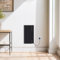 NRG 700W Electric Ceramic Radiator with Wi-Fi Model Portable Plug in Electric Heater Free Standing or Wall Mountable Black