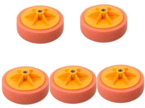 OUNONA 5piezas Almohadilla De Aplicación Para Cera De Automóviles Esponja De Pulido De Funda Para Detallado y Abrillantado De Vehículos Para Personal y Profesional