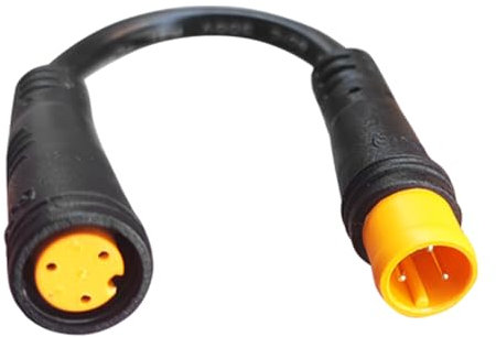 Extension Cable - 3 Pin (10.8cm) Electric Extension Cable, Throttle Display Light Connector | Ebike Connector with Wide Compatibility, Double-Ended Waterproof Cable Electric Conversion Kit