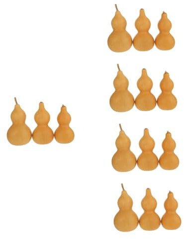QUMIIRITY 15 Pièces Ornements De Courge Décor Décoration De Bureau WU Lou Gourde Gourdes pour L'artisanat Gourde WU Chinoise Gourde De Bureau Courge Cendrée Courge Naturelle