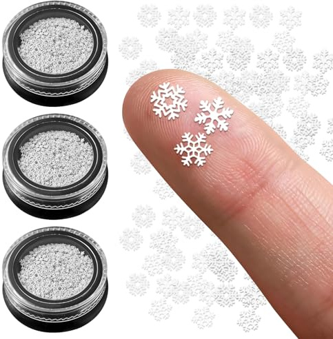 300 Stück Schneeflocken Deko,Kleine Schneeflocke,kleine Schneeflocken-Anhänger zum Selbermachen, Mini-Schneeflocken-Ornamente aus Metall zum Basteln, winzige kleine Schneeflocken zum Basteln