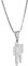 Generic Luxury Diamond Necklace, Elegant Round-Cut Zircon Pendant, Silver Chain Necklace for Adults, Hip Hop Style, Stainless Steel, Fine Jewelry