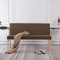 Myheimly Sitzbank mit Rückenlehne 139,5cm Klassisch Polsterbank Esszimmerbank Wartebank Bank Küchenbank Essbank Flurbank Wohnzimmer Polyester Braun
