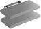 Casaria® 2X Wandregal Holz Grau Hängeregal mit Halterung 15kg Tragkraft Küche Wohnzimmer Flur Schweberegal Bücherregal Regalbrett Schwebend Matt 50cm