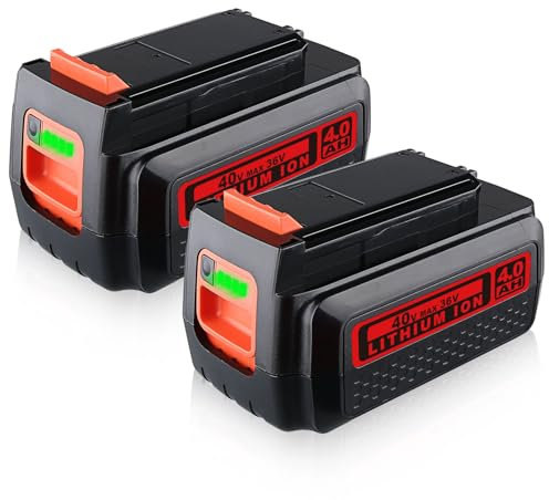 DASNITE 2Stück 4,0Ah Li-ion Ersatzakku für Black und Decker Akku 36V Li-ion LBX36 LBXR36 LBX1540 LBX2540 LBX2040 BL20362 BL2536 BL2536-XJ BL20362-XJ LST540 LCS1240 für 36V Akku-Elektrowerkzeugen