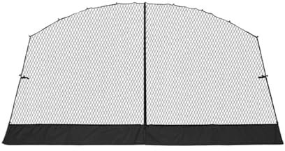 Fishing Tent Outdoor Camping Dome Tent Large Round Canopy Silver-coated Garden Awning Family Picnic Pergola Tent Ice Fishing Shelter(S mesh 2pcs)
