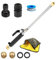 Jetsono Hochdruck OberfläChenreinigungskraft Kompakt Und Leicht, Jetsono 2-In-1 High Pressure Power Washer HochdruckdüSe FüR Gartenschlauch Hydro Jets Hochdruckreinigerstab (Schwarz)