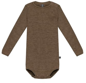 Dilling Body aus natürlicher Merinowolle/Seide für Babys - Kakao 92