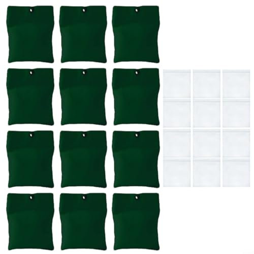 Puupaa 8/12 Pack Outdoor Curtain Weights, Portable Weight Bag 15oz Sandbag with Metal Clamps for Pergola Drapes Cabana Gazebo Garden Tents Tablecloths(12pcs)