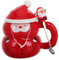 GLEAVI Tazza Di Babbo Natale Carino Tazze Di Vacanza Bicchieri D'acqua Natalizi Ragazzo Natale Tazze Da Caffè Per Le Vacanze Tazza Da Caffè Natalizia Chiave Adulti Ceramica Rosso